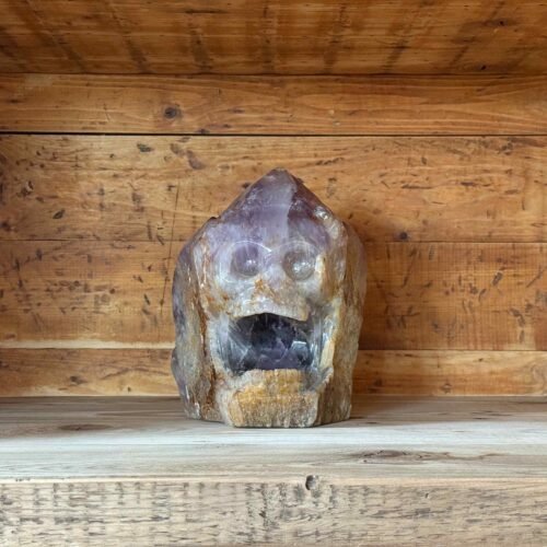 Thesaurus, Thesaurus edelstenen, Heerlijk-eko, Heerlijk Wormerveer, amethist, schedel, skull, spiritueel, spirituele, Amethist schedel, schreeuw, grote schedel, unieke schedel, uniek unieke
