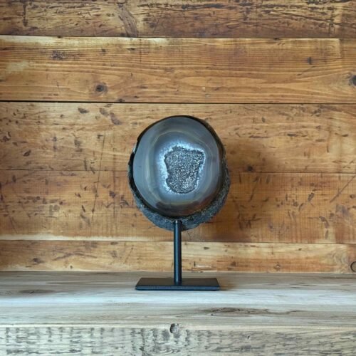 Thesaurus, thesaurusedelstenen, Heerlijk-eko, Wormerveer, agaat, agaat op standaard, gekristalliseerd,