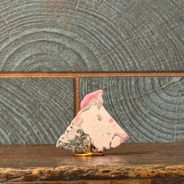 Thesaurus, Thesaurus edelstenen, edelstenen, Heerlijk Wormerveer, rhodochrosiet, plakje, uniek stukje