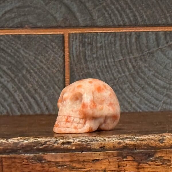 IMG_5148-2 Thesaurus, Thesaurus edelstenen, Heerlijk-eko, Heerlijk Wormerveer, zonnesteen schedel, schedel skull, zonnesteen,