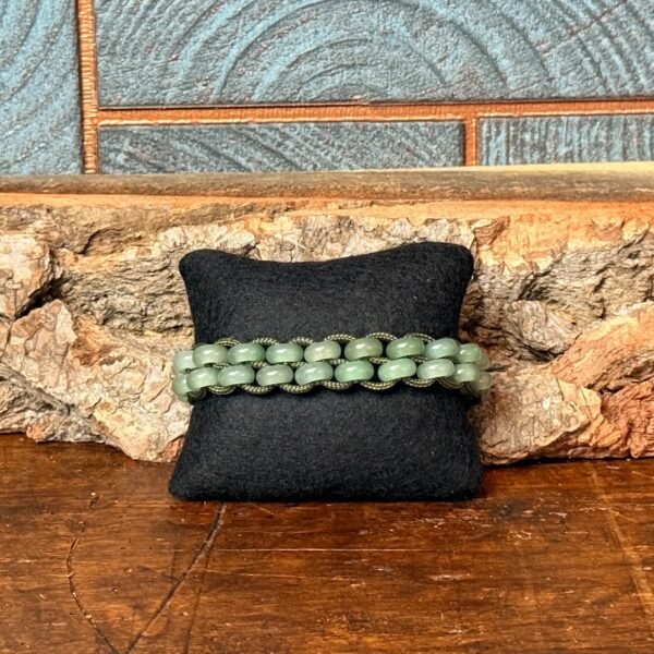 IMG_5417-2 Thesaurus, Thesaurus edelstenen, edelstenen, Heerlijk Wormerveer, mannen armband, stoere mannen, paracord, robuust, robuuste armband, uniek, gepersonaliseerd, gepersonaliseerde armband, stevige armband, harpsluiting, RVS sluiting, RVS harpsluiting, aventurijn, groene aventurijn